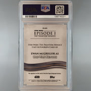 2024 Phantom Menace Sapphire Ewan Mcgregor Cast Autograph Black /10 PSA 10 136716221