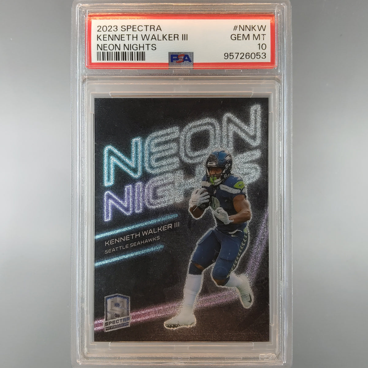 2023 Spectra Kenneth Walker Neon Nights PSA 10 95726053