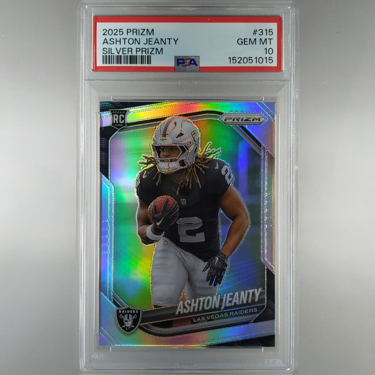2025 Prizm Ashton Jeanty Silver Prizm PSA 10 152051015