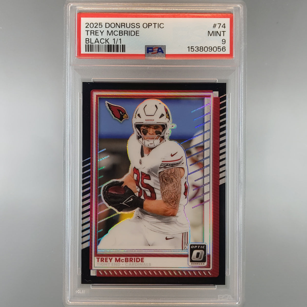 2025 Donruss Optic Trey Mcbride Black 1/1 PSA 9 153809056