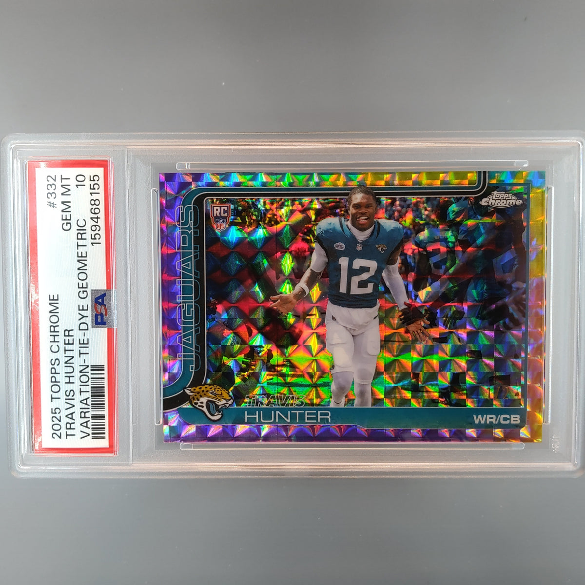 2025 Topps Chrome Travis Hunter Tie Dye Variation /2 PSA 10 159468155