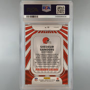 2025 Donruss Optic Shedeur Sanders Primary Colors Auto Purple Stars Auto /25 PSA 10 146896608