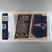 2025 Prizm Wes Welker Red Shimmer Patch Auto /35 PSA 10 148597433