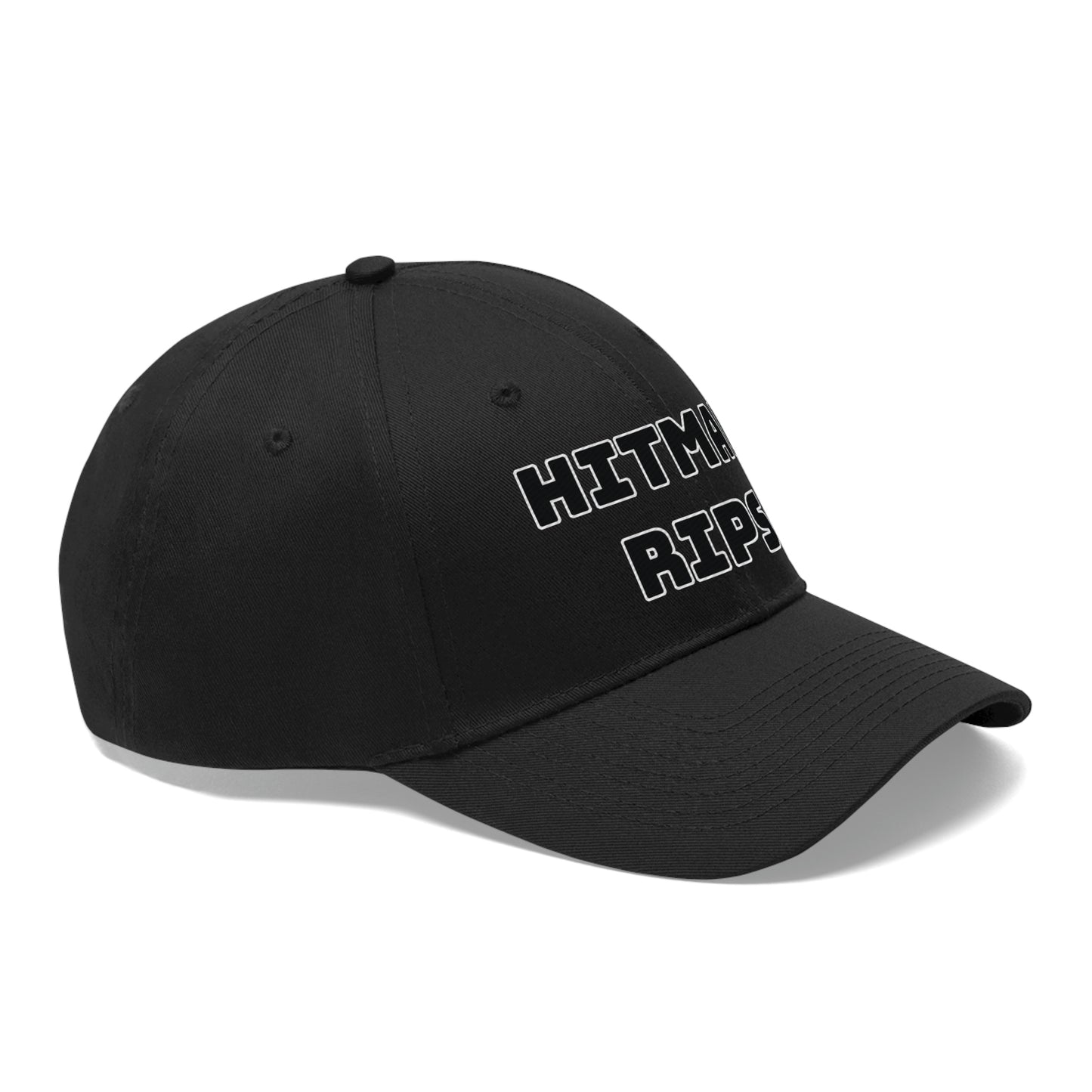 Hitman Rips Twill Hat White Border