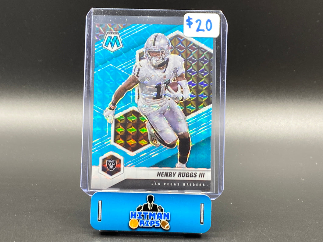 2021 Mosaic Henry Ruggs III Blue Fluorescent 8/15