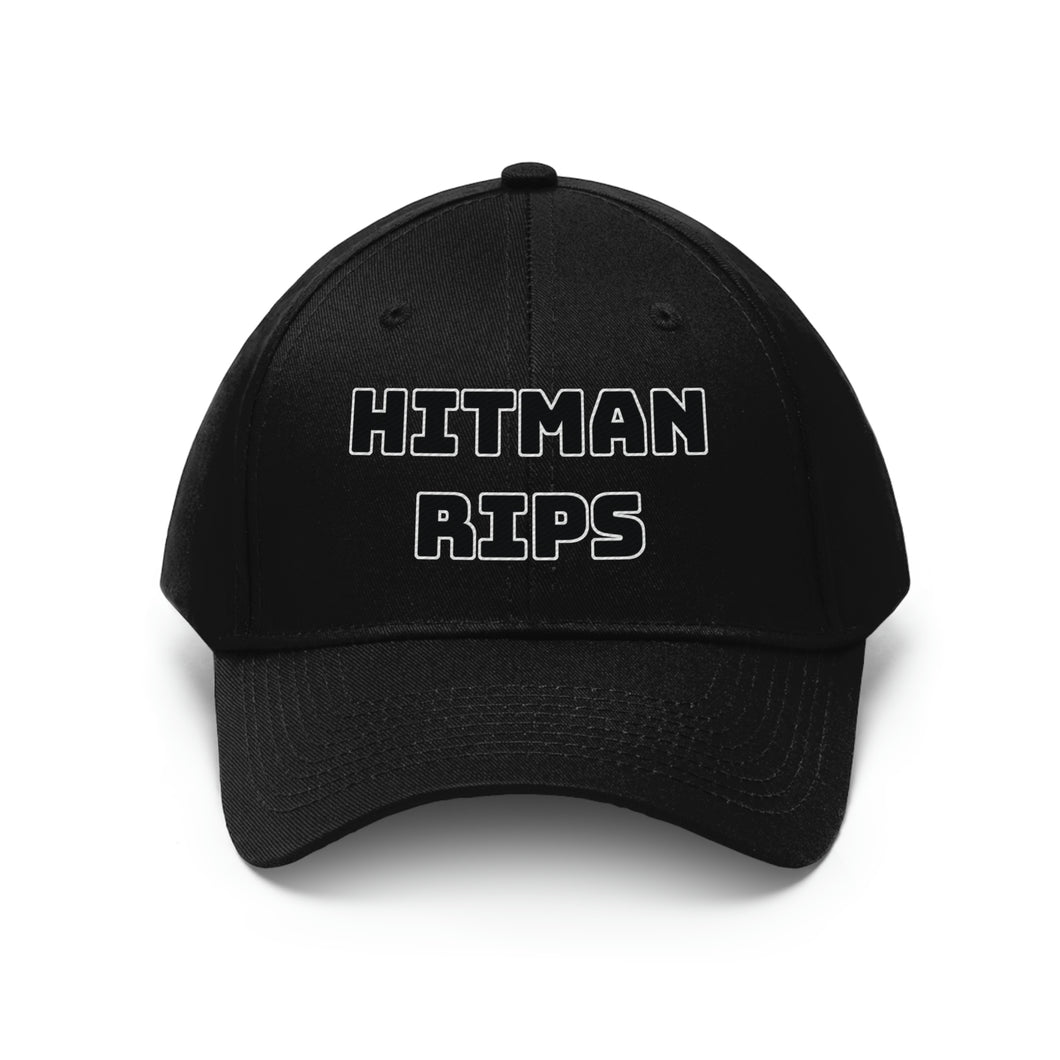 Hitman Rips Twill Hat White Border