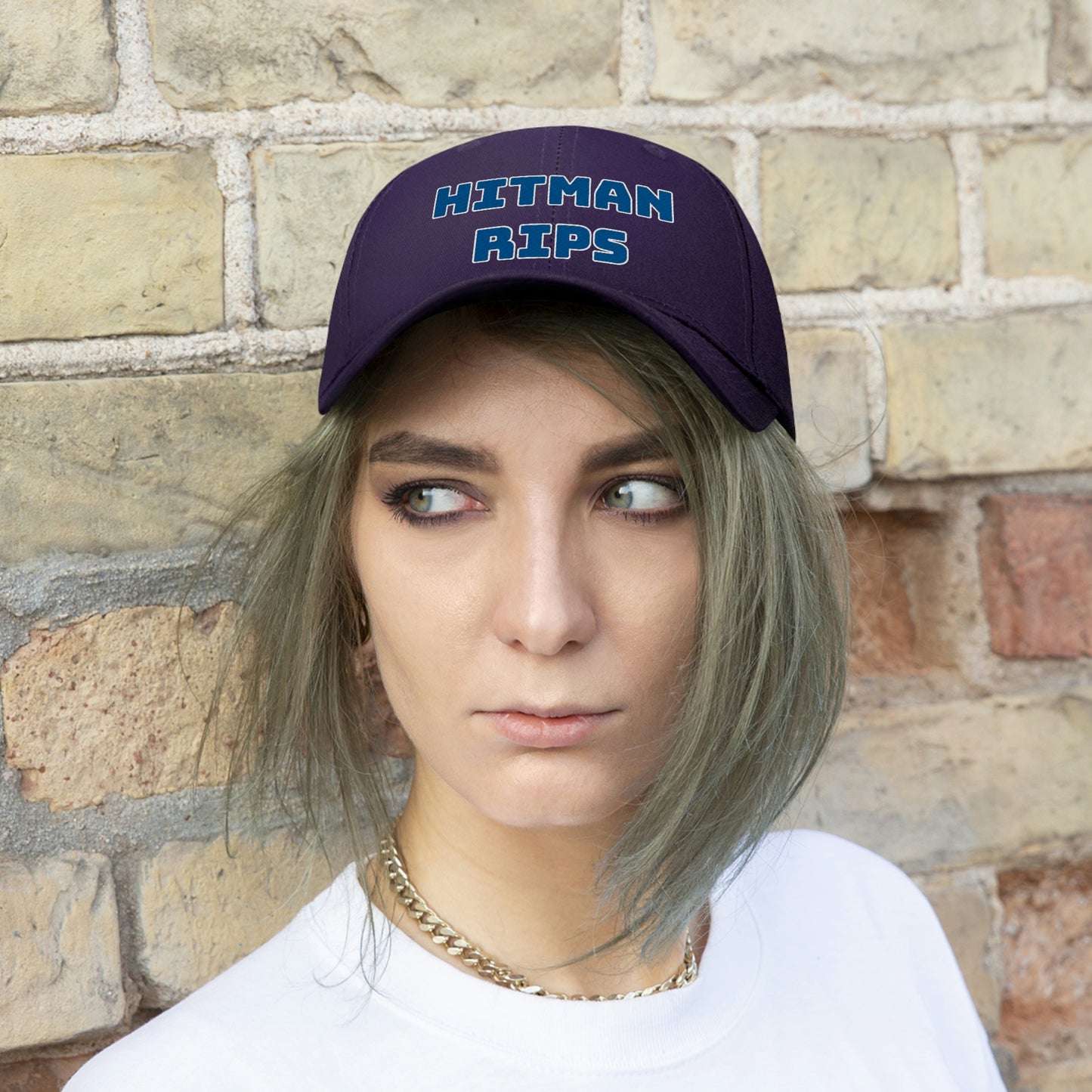 Blue Hitman Rips Twill Hat