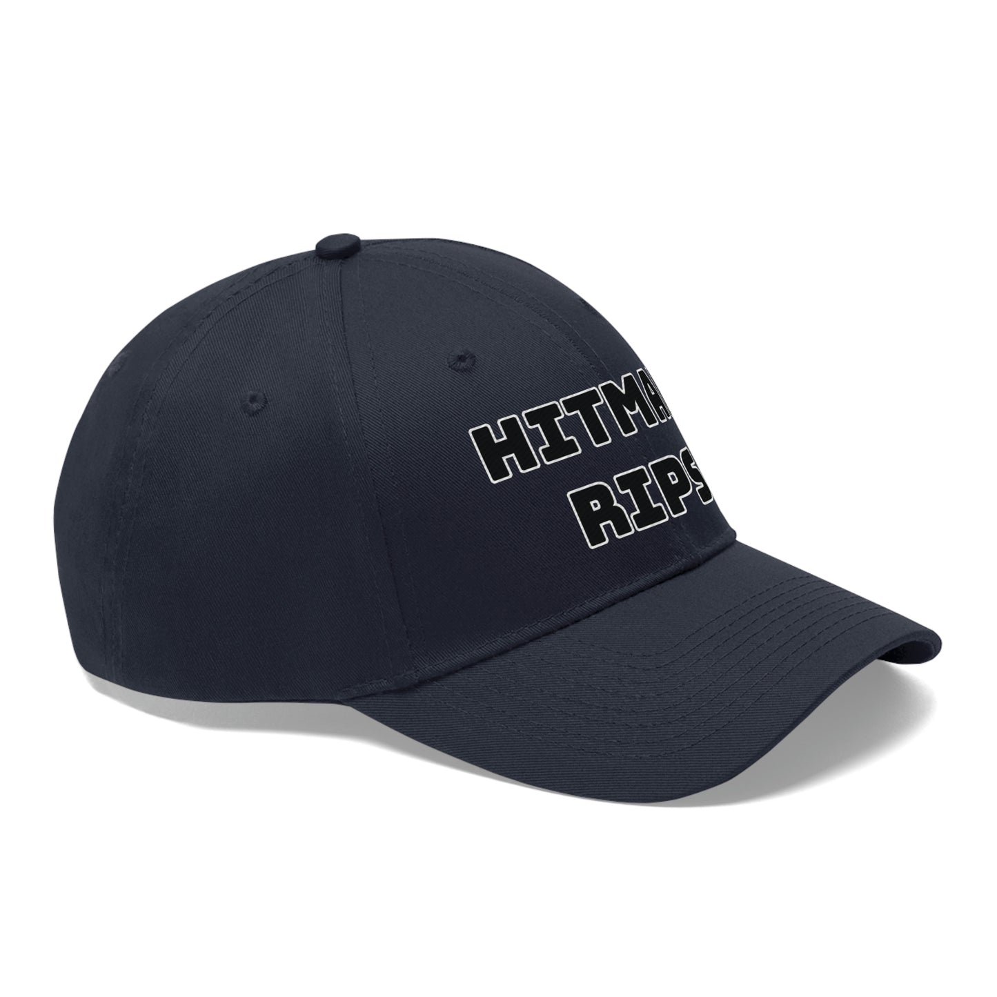 Hitman Rips Twill Hat White Border