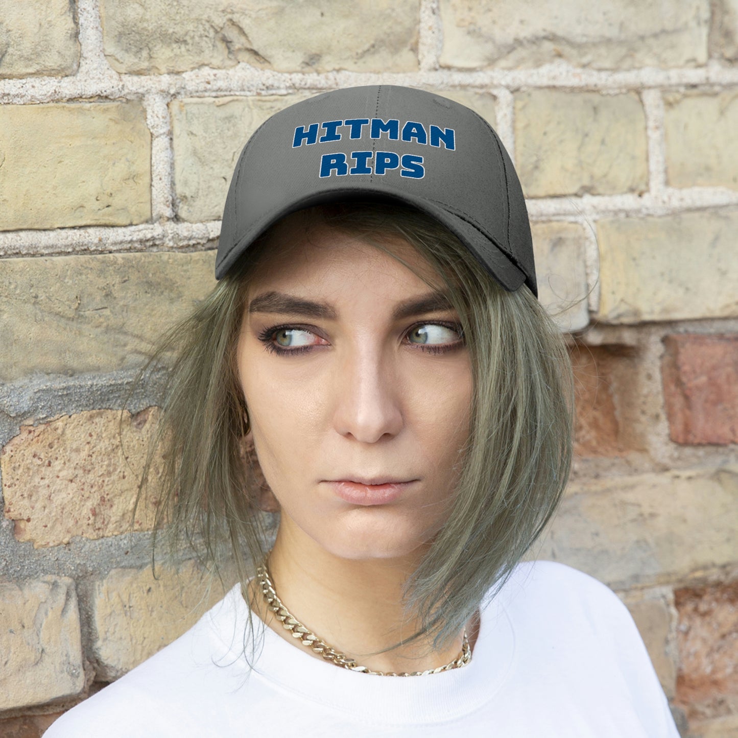 Blue Hitman Rips Twill Hat